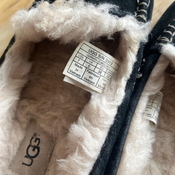 UGG Ansley Slipper Suede Fuzzy Loafer - Picture 4 of 5